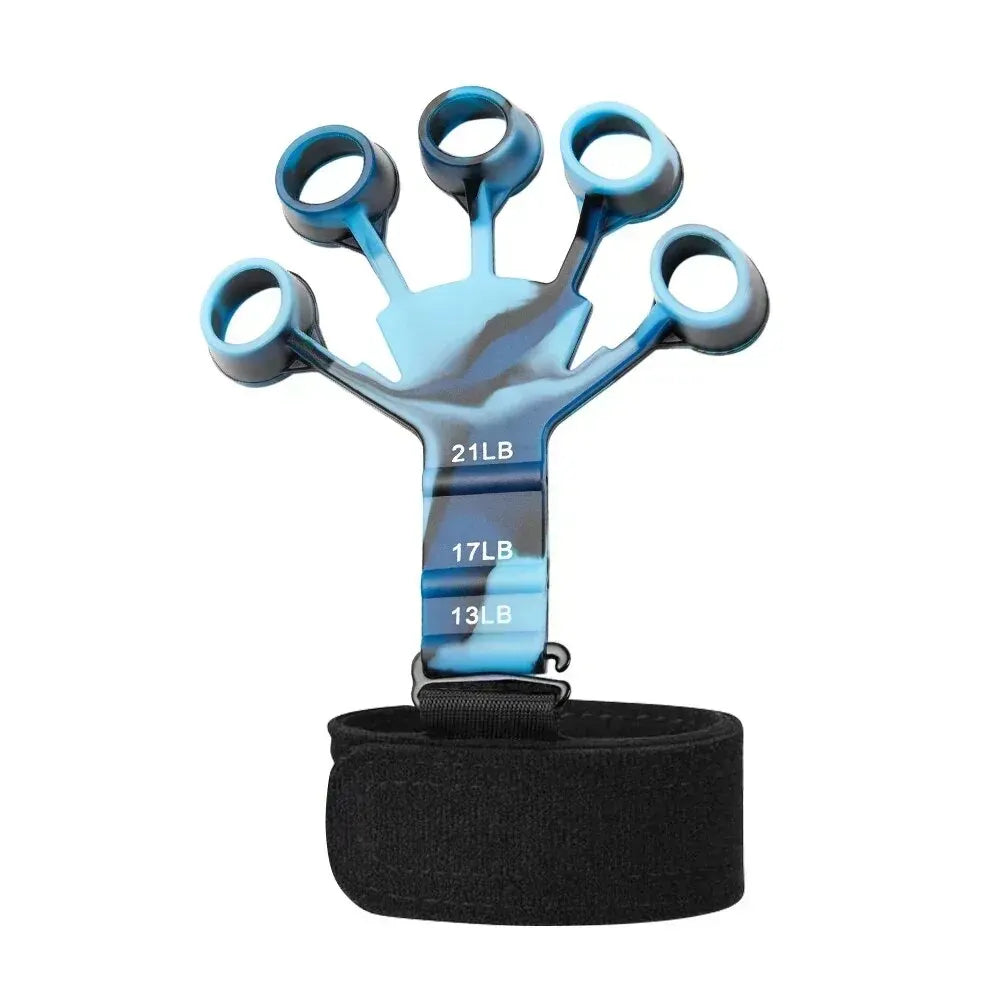 6 Level Finger Exerciser | Silicone Hand Strengthener for Musicians and Athletes detail view