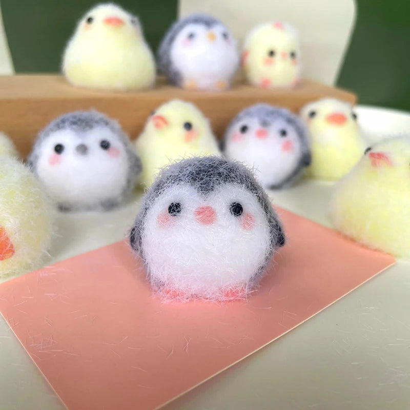Kawaii Sticky Squishy Mini Chick Pig Dog Stress Relief Toy Cute Animal Relief Squeeze close-up view