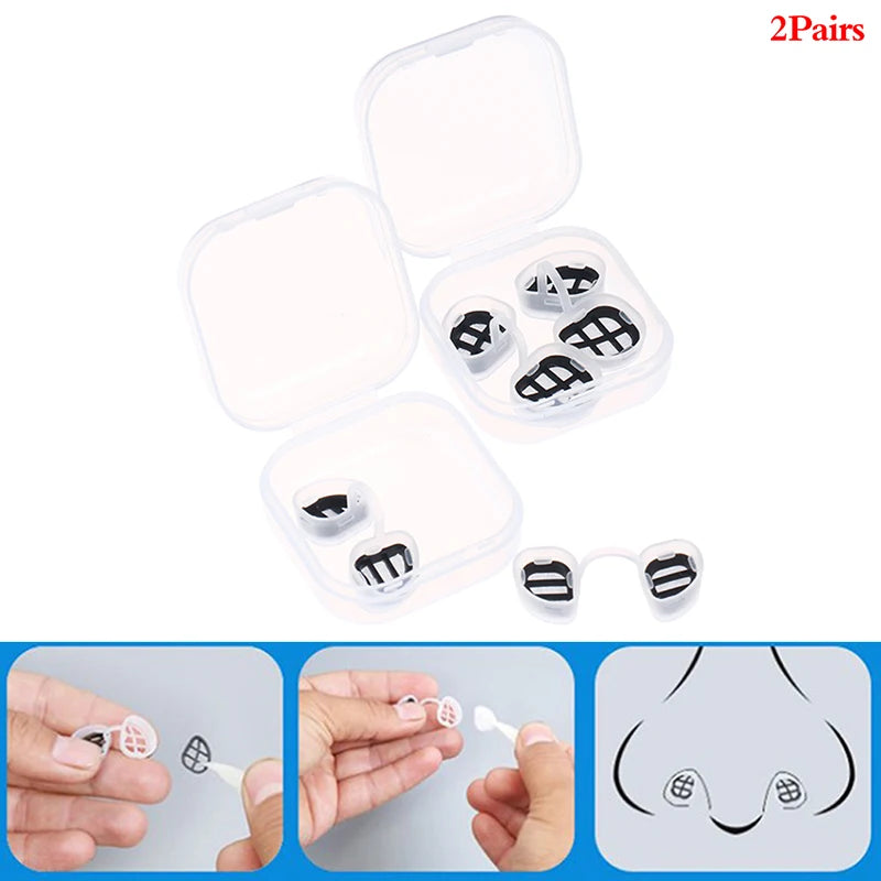 2Pair Comfortable Nose Invisible Nasal Filters | Anti Air Pollution Pollen Allergy Mas close-up view