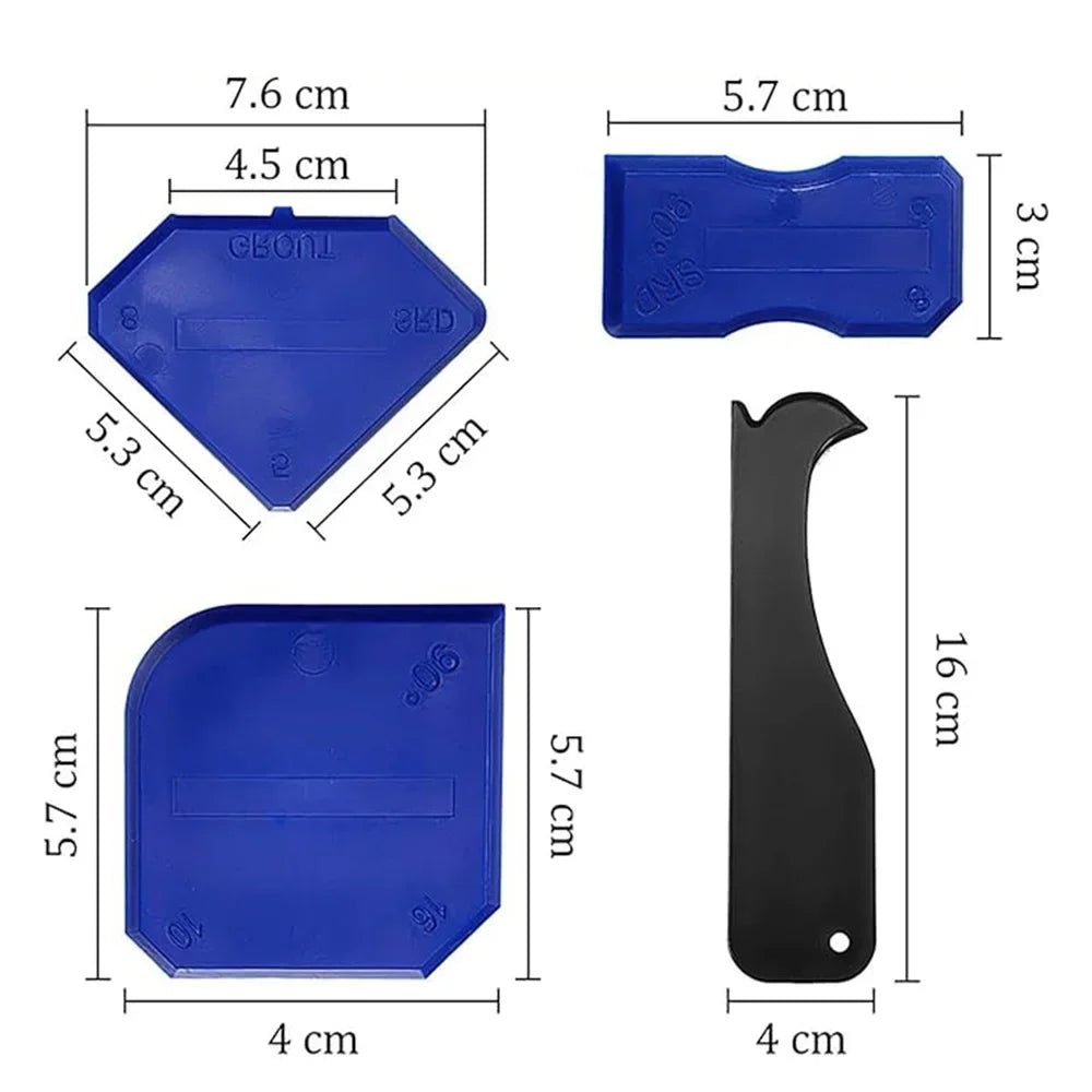 5in1 Silicone Scraper Squeegee Glue Remover Tool Kit | Multifunctional Caulking & Gro lifestyle view