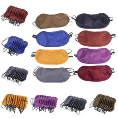 Silk Sleep Eye Mask Set | Light Blocking Padded Blindfold for Travel and Home close-up view