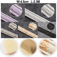 3D Decorative Foam Wall Trim | Self-Adhesive Skirting Border Strip alternate view