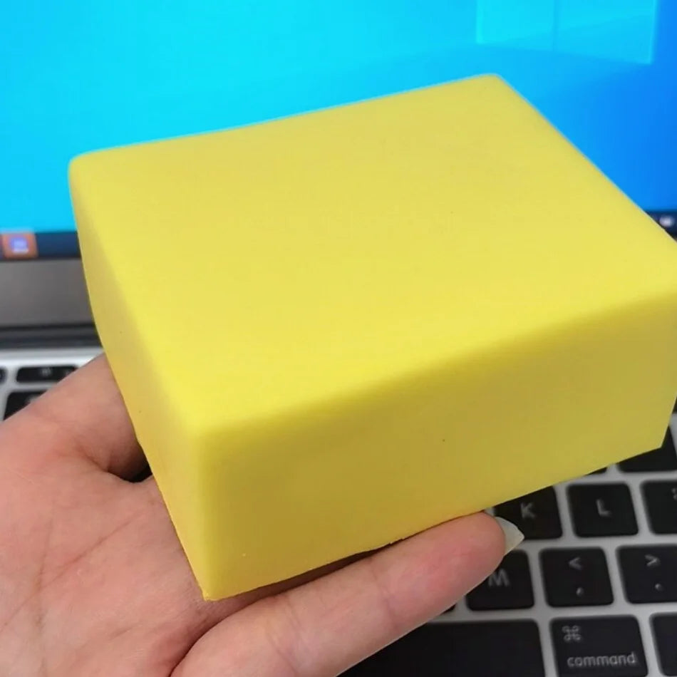 Squishy Soft Milk Brick Squeeze Toy | Slow Rebound Stress Relief Fidget Toy lifestyle view