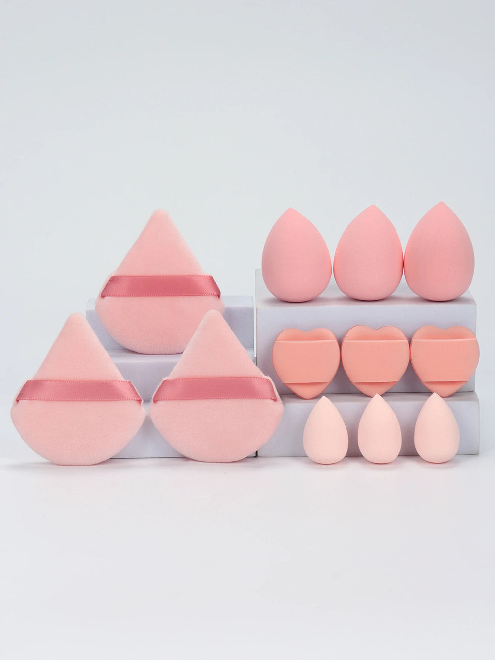 12-Piece All-Purpose Makeup Sponge Set, Made of 3 Loose Powder Puffs, 3 Mini Air Cush alternate view