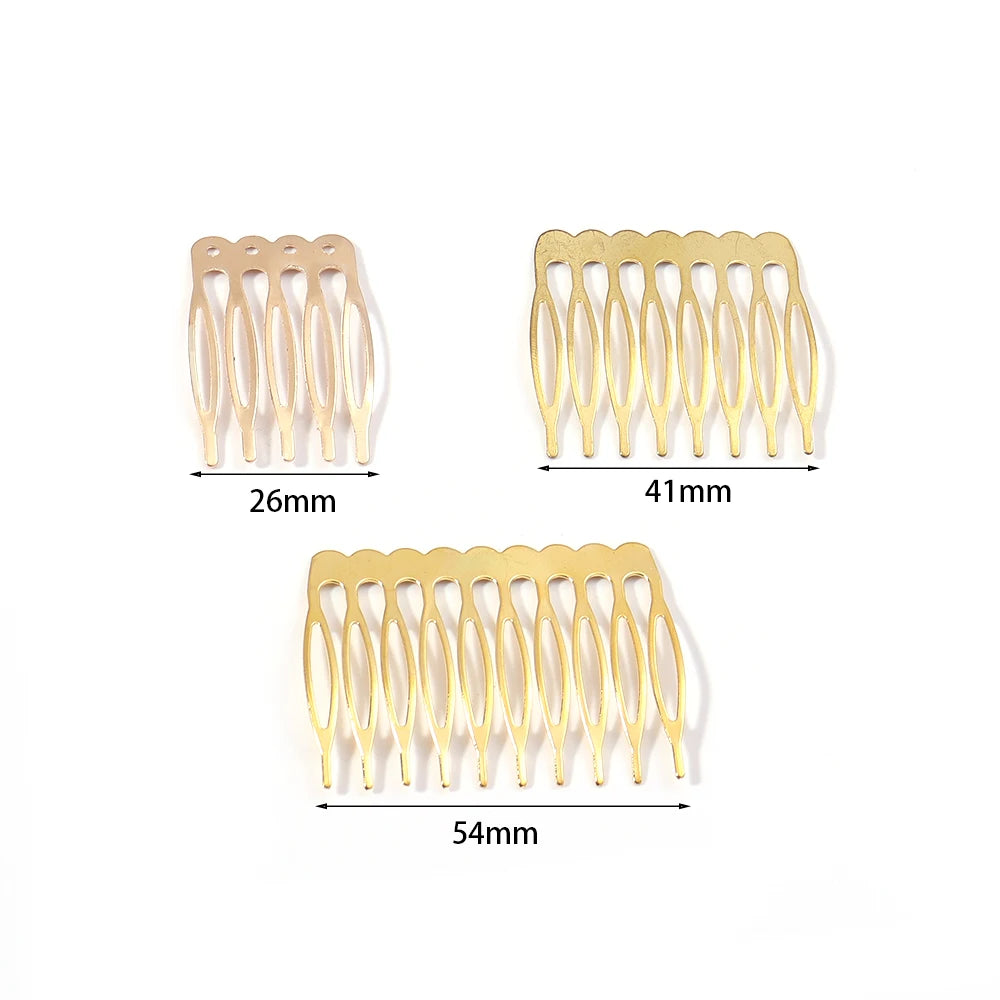 10pcs/lot Rhodium/Bronze Gold Color Bridal Hairpins Hair Combs Accesorio Pelo Alambre for Wedding Hair Pins Charm Accessories