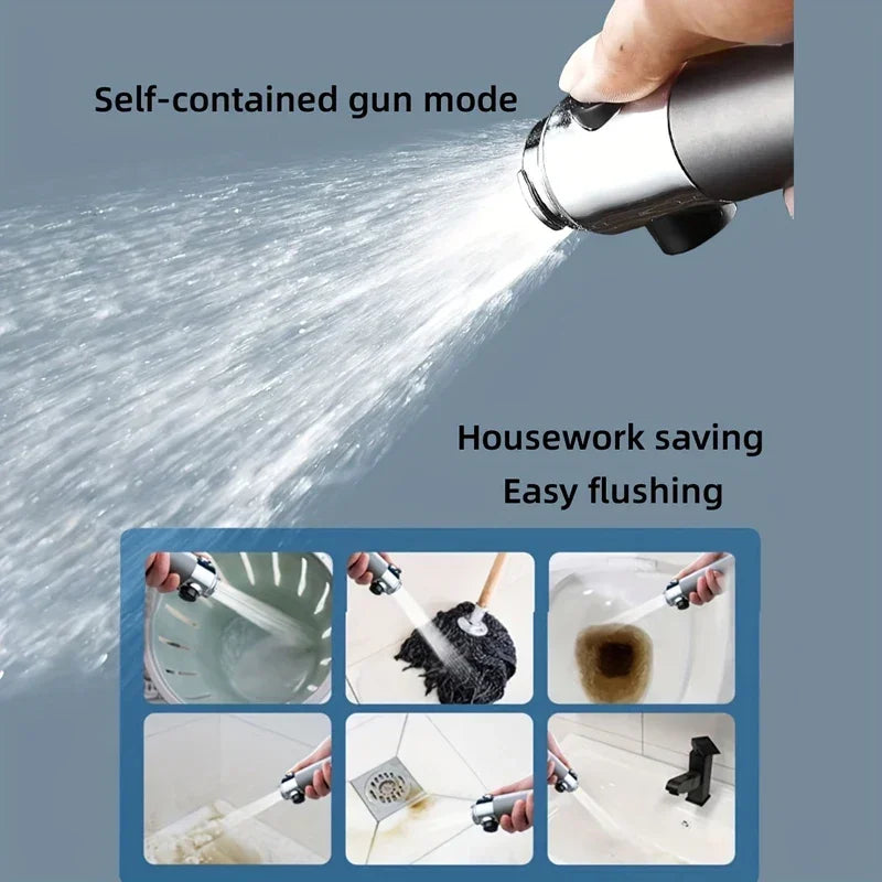 4 Modes Shower Head High Pressure Showerhead One-Key Stop Water Massage Shower Head W alternate view