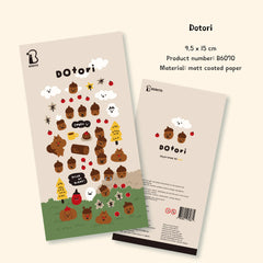 BONITO Kawaii Squirrel Acorn Stickers | Cute Paper Stickers for Scrapbooking and Jour alternate view
