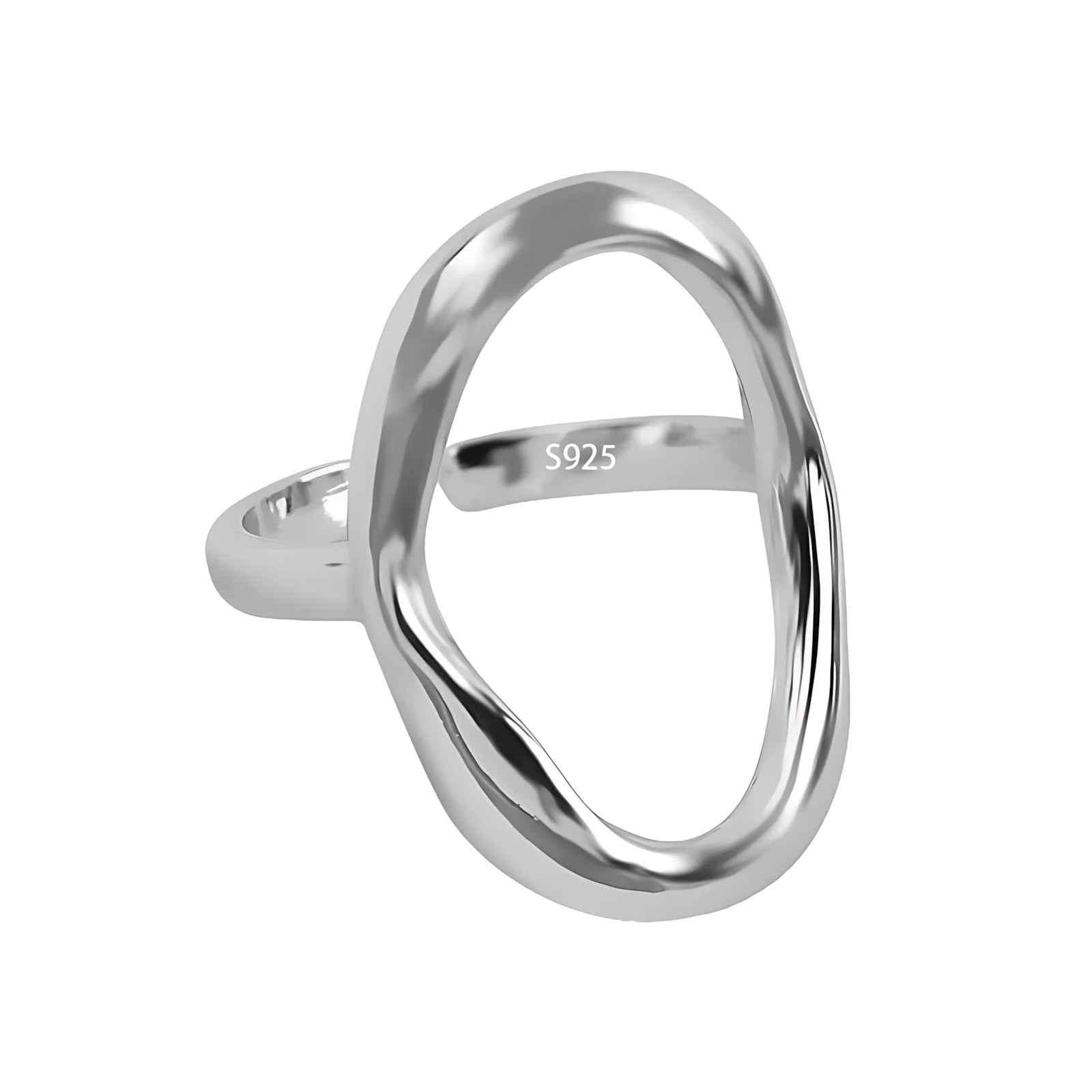 VENTFILLE 925 Sterling Silver Geometric Multilayer Round Bead Ring Female Fashion Punk T detail view
