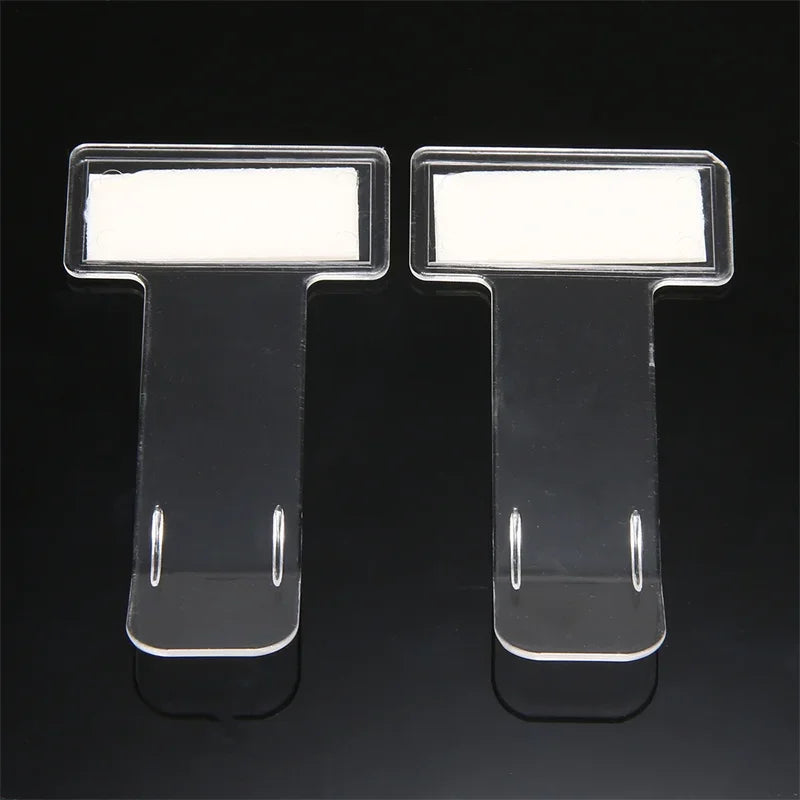 Car Styling Parking Ticket Holder Fastener Card Holder Invoice Receipt Mounting Fastener Plastic Organizer Windshield Sticker
