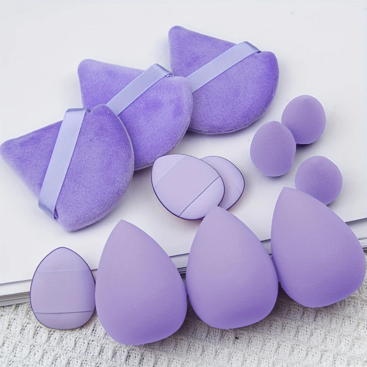12Pcs Professional Makeup Sponge Set | Soft, Gentle, Multi-Purpose Tools for Flawless alternate view