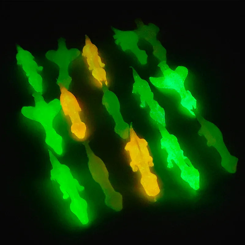 5-20Pcs Colorful Finger Catapult Noctilucent Dinosaur Games Birthday Shower Favor Give close-up view