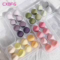 4/8pcs Makeup Sponge Blender Set | Soft Latex Foundation Blending Sponges