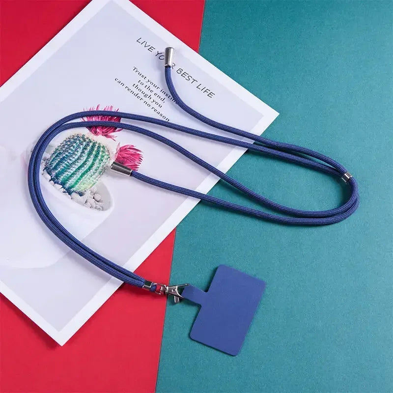 Crossbody Lanyard Necklace Strap Universal Mobile Phone Lanyard Long Adjustment Phone close-up view