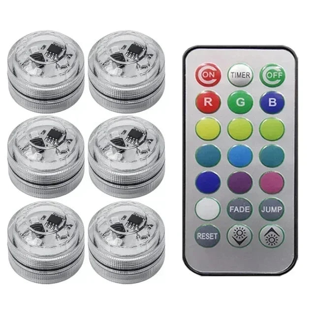 Wireless Adhesive LED Car Interior Ambient Light Remote Control Decor Auto Roof Foot alternate view