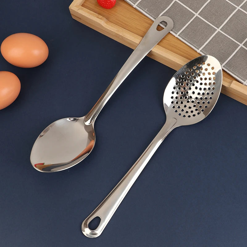Stainless Steel Strainer Spoon | Perforated Colander Spoon for Kitchen Cooking