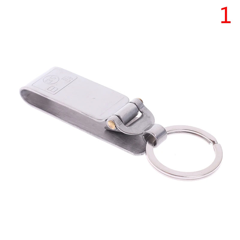 Stainless Steel Quick Release Keychain Belt Clip Key Snap Holder Ring Buckle