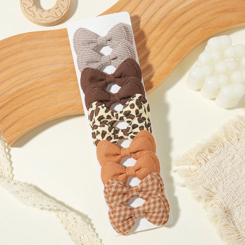 10PCS/Set New Fabric BB Hair Clip  Girls' Teenagers' Children's Side Bangs Clip Girls' Party Daily Decoration Hair Accessories