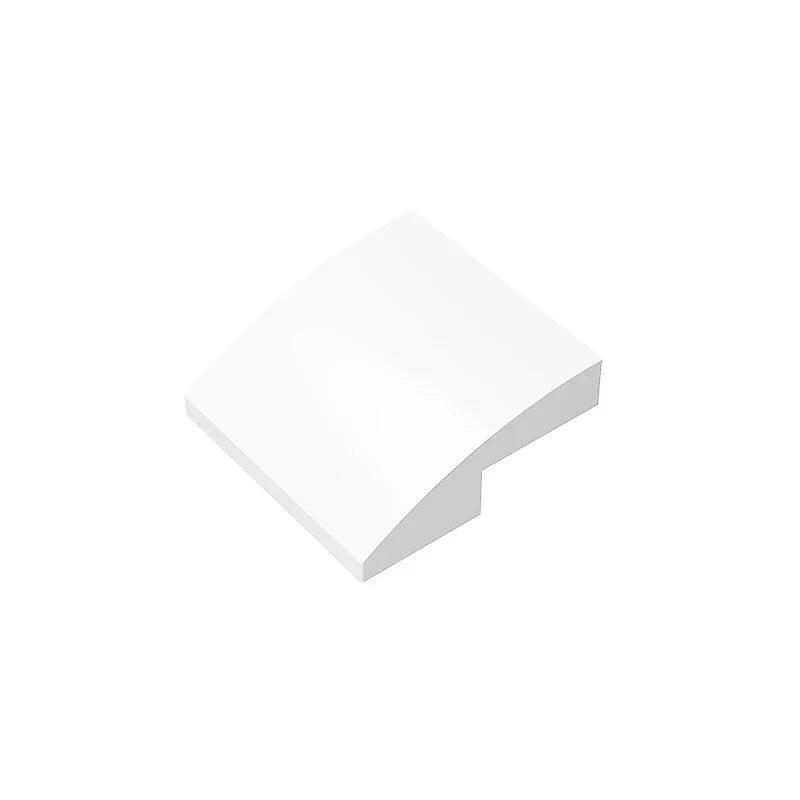 Gobricks GDS-1270 Slope, Curved 2 x 2 Inverted | Compatible with Lego 32803 Building B close-up view