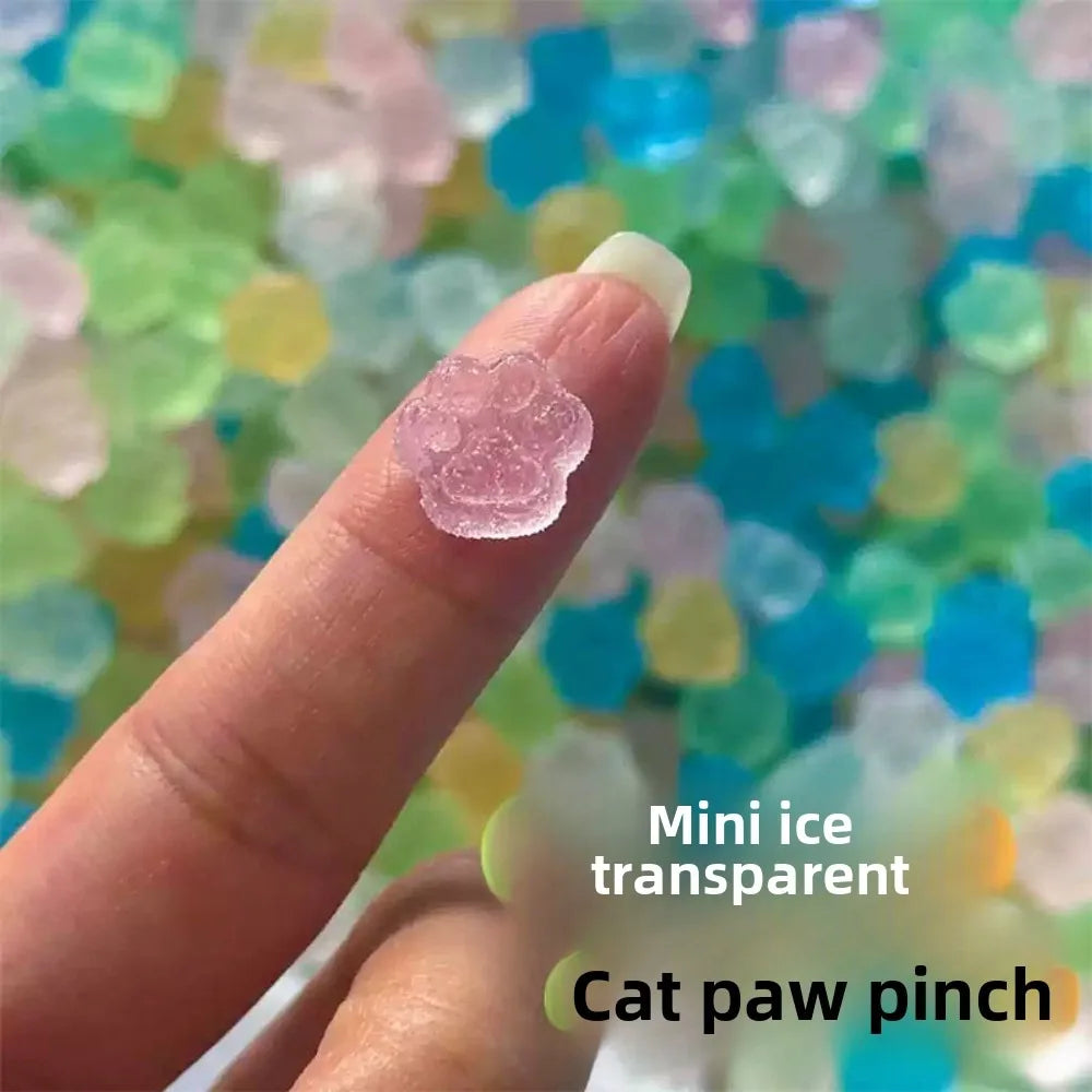 Mini Cat Paw Taiyaki Squishy Toy Set | Stress Relief Fidget Sensory Toys for Kids and alternate view
