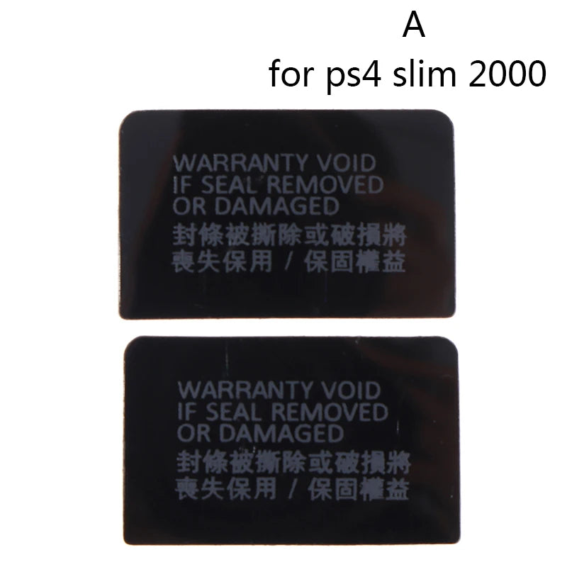 100% Brand New 2pcs Host Seal Sticker Label for PS4 1000/1100 1200 for slim 2000 for ps4 pro