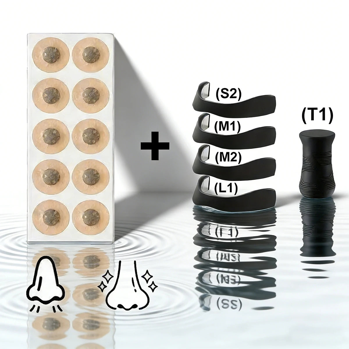 Nasal Dilator for Exercise and Daily Use | Magnetic Nasal Strips for Better Breathing alternate view