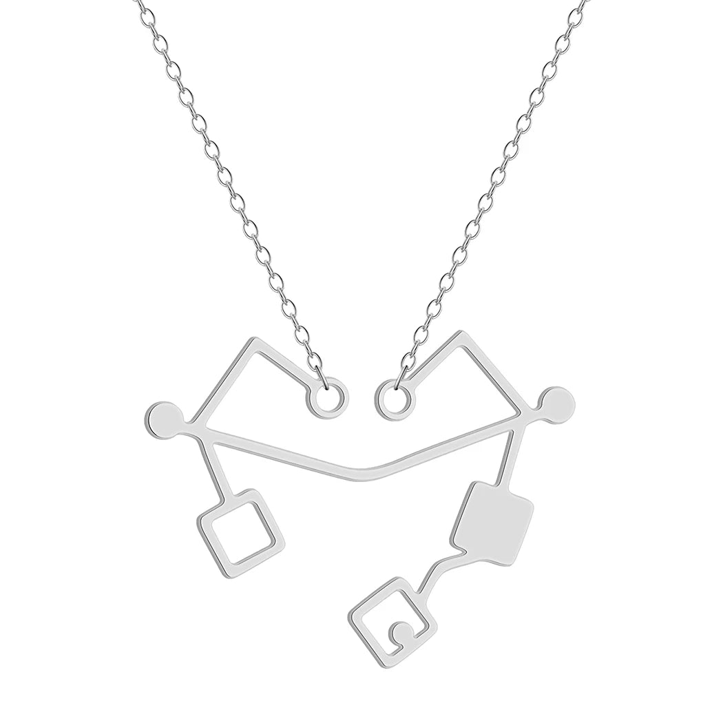 Kinitial Heart of Etheria Necklace | She-Ra Inspired Stainless Steel Pendant detail view