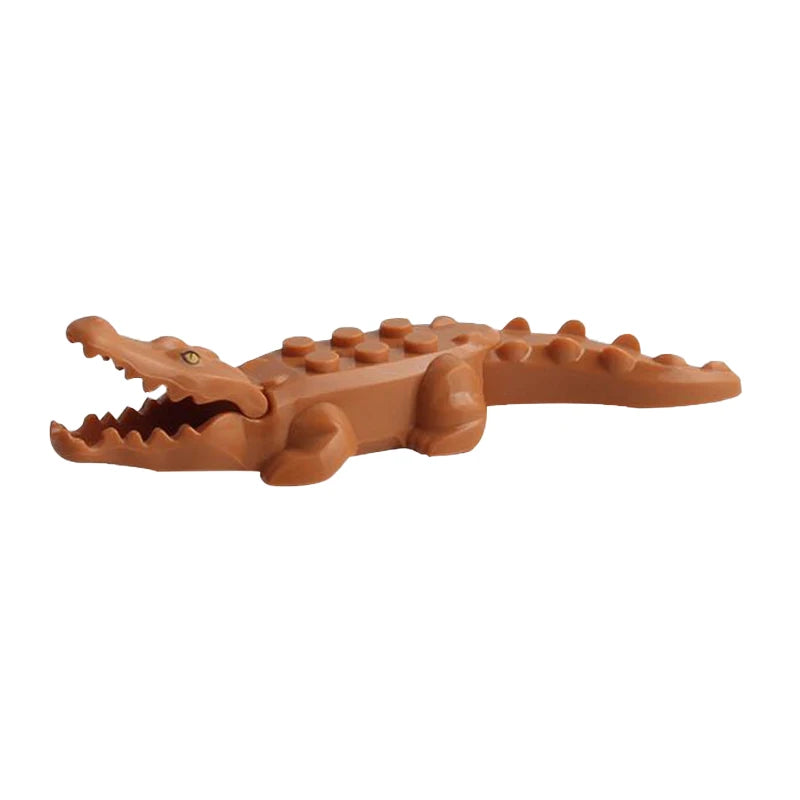 Marine Animal Building Blocks Set | Crocodile Whale Shark Octopus Snake Dinosaur Toys detail view