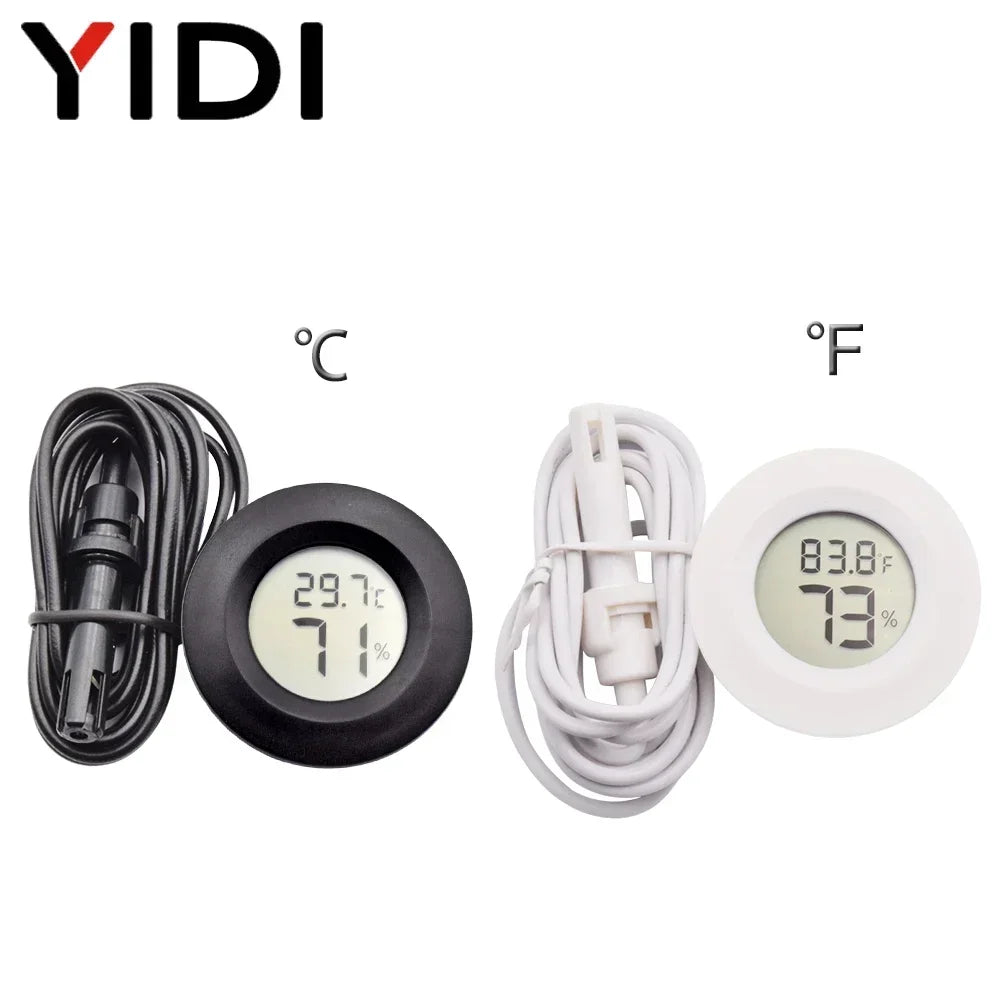 Mini LCD Digital Thermometer Hygrometer | Temperature Humidity Monitor for Incubator A close-up view