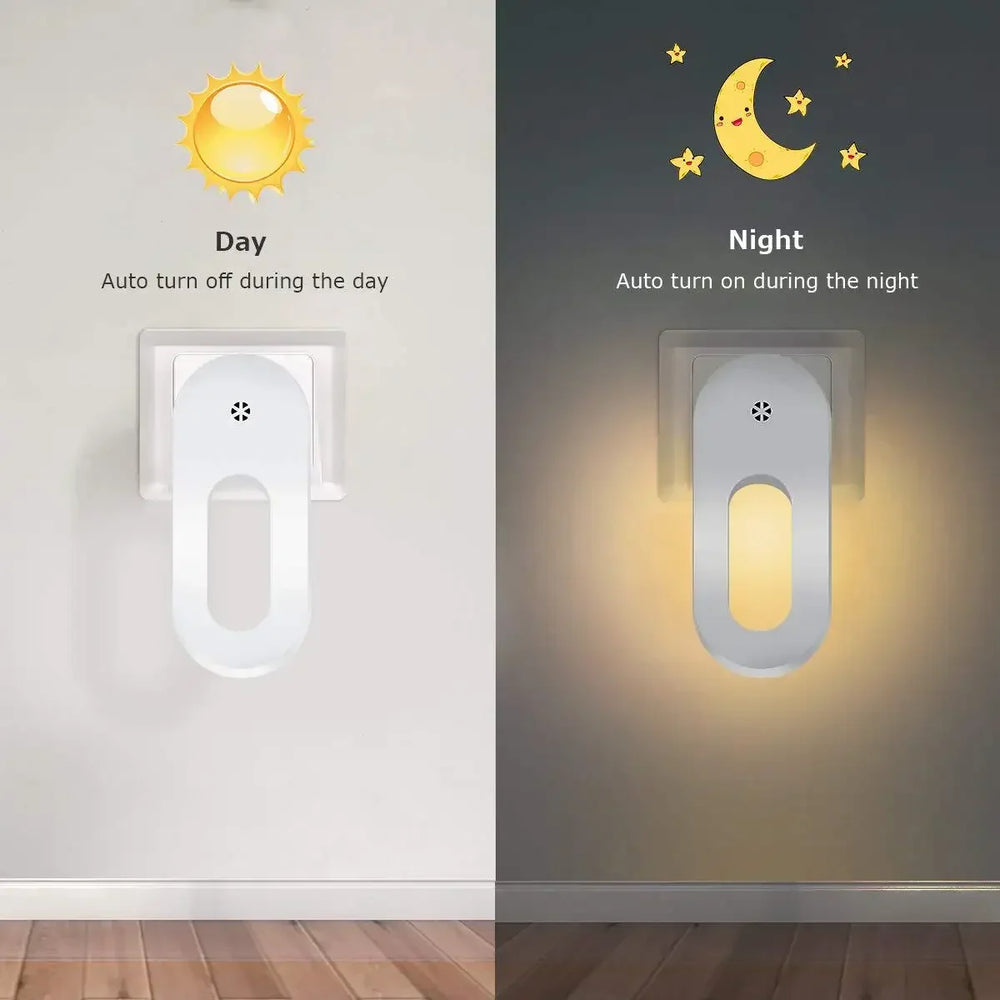 LED Plug Night Light with Twilight Sensor | Energy Saving Wall Socket Lamp for Kids R alternate view