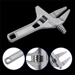 Mini Adjustable Bathroom Wrench | Strong Clamping Aluminum Spanner for Pipe Repair detail view