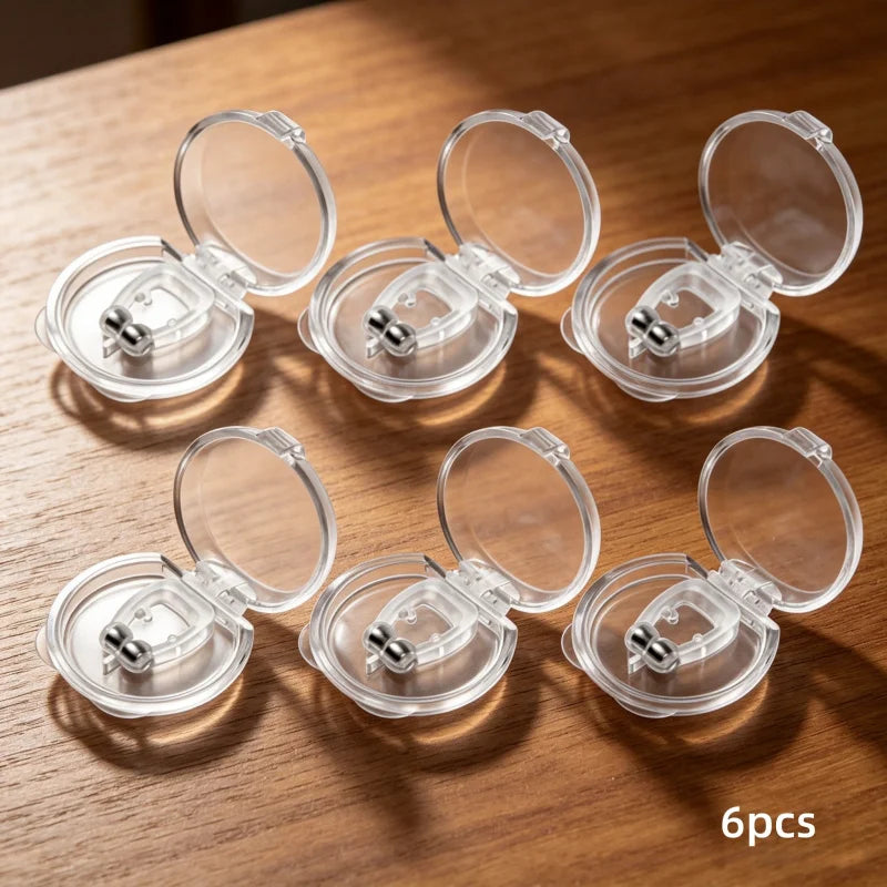 Portable Anti-Snore Nose Clips 6 Pack | Physical Nasal Dilator for Better Sleep detail view