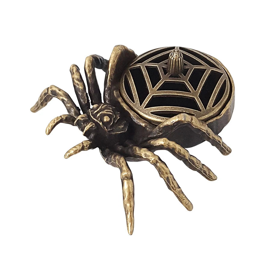 Metal Incense Burner Ornaments | Zen Sandalwood Tower Incense Holder for Home close-up view