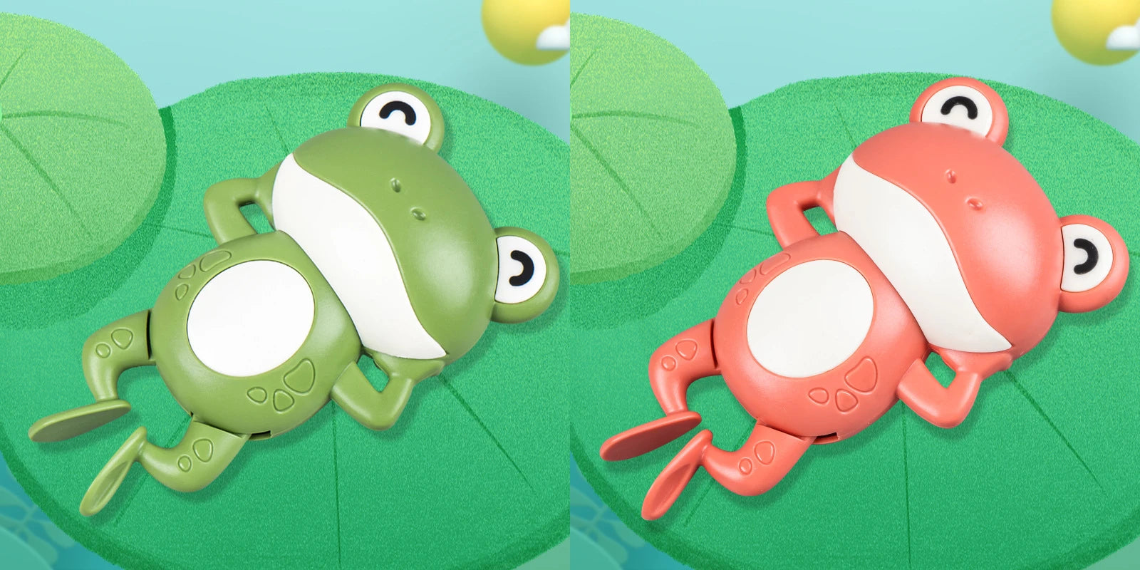 New Bath Toys for Toddlers Chain Clockwork Swim Backstroke Little Frog Baby Bathe Cut lifestyle view