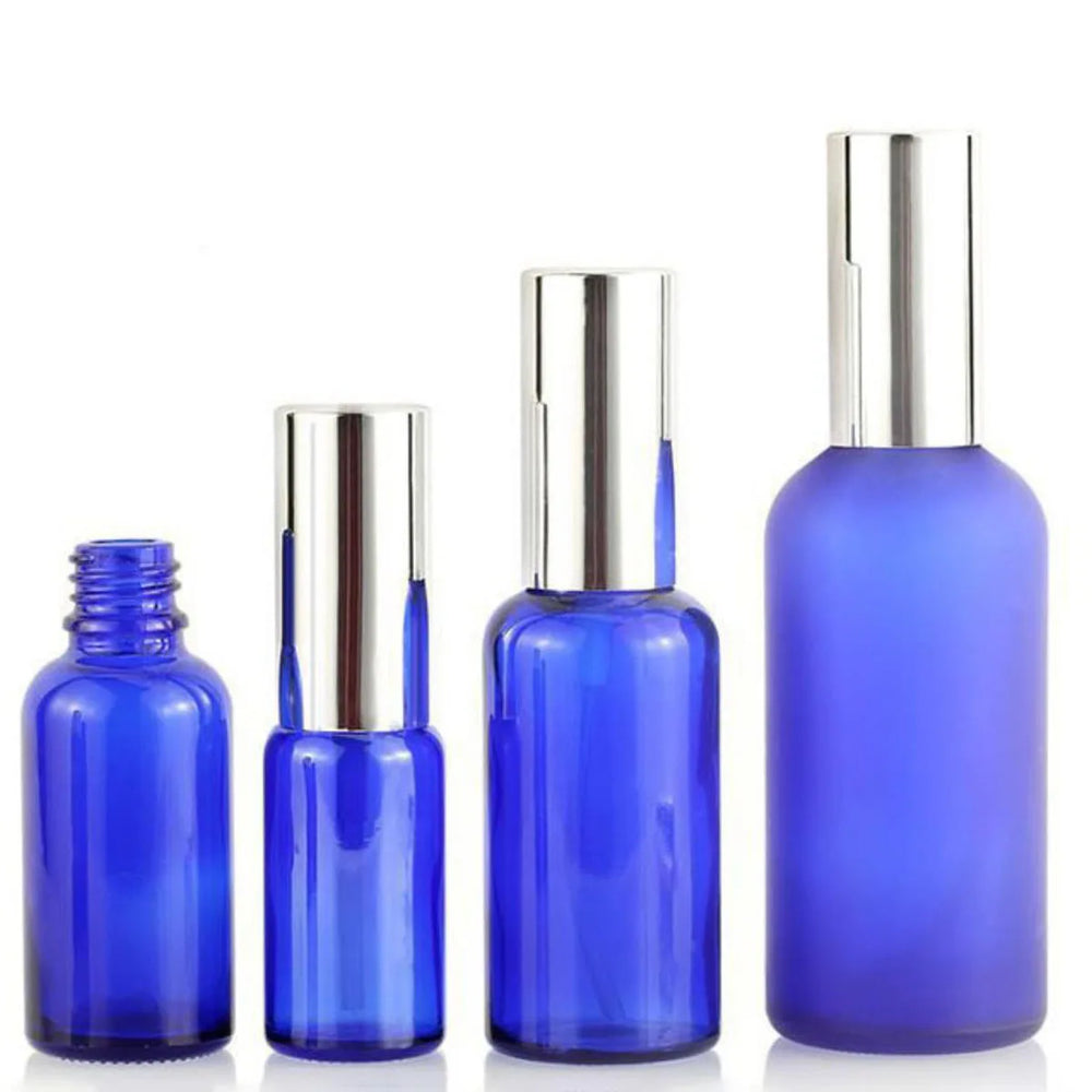 15/30/50/100ml Essential Oil Spray Bottle Blue Fine Mist Perfume Atomizer Refillable alternate view