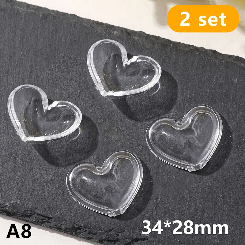 2Pcs Pet Hair Keepsake Box Transparent Dog Cat Fur Storage Box For DIY Memorial Decorati detail view
