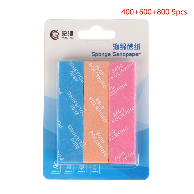 9Pcs Semi-rigid Sanding Sticks for Model Making | Plastic Model Polishing Tool Set alternate view