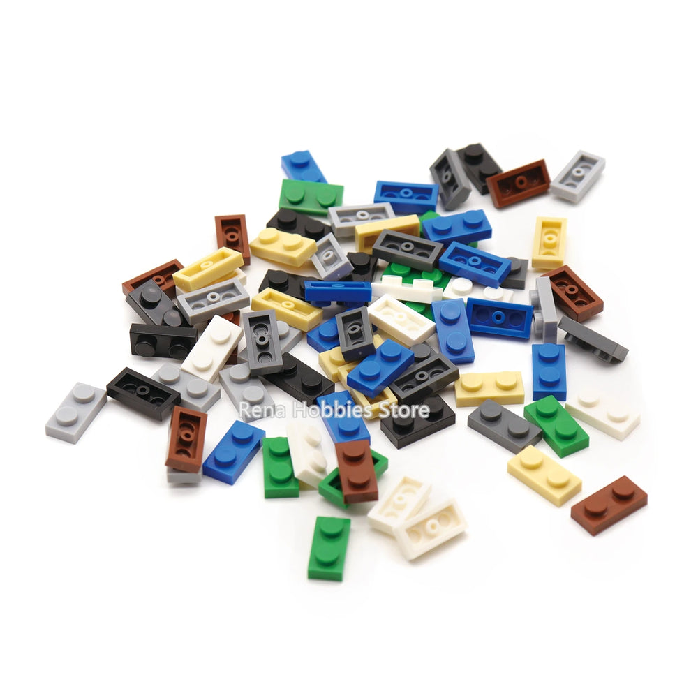 200PCS DIY Building Blocks Thin Figures Bricks 1x2 Dots | Educational Creative Toy Se lifestyle view