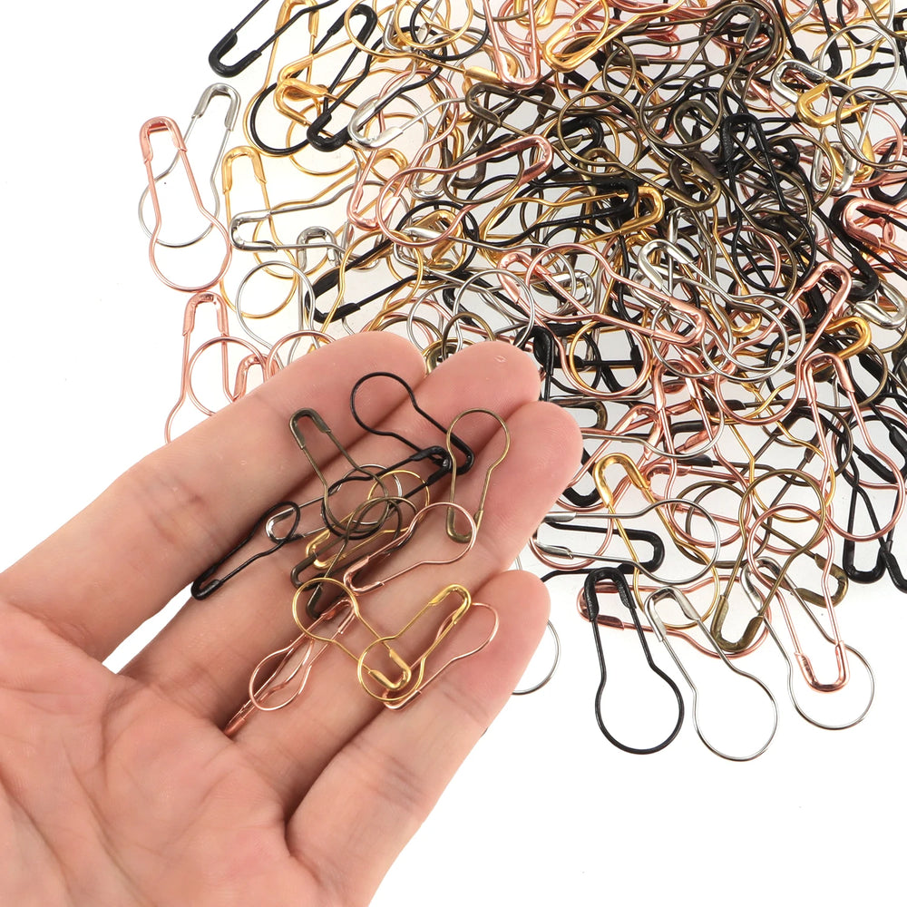 100/1000pcs Metal Needle Crochet Hook Accessories Pumpkin Safety Needle Lock Knitting Ma detail view