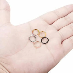 5Pcs 16G Nose Ring Hoop Stainless Steel Nose Piercing Nose Septum Ring Helix Ear Cartila detail view