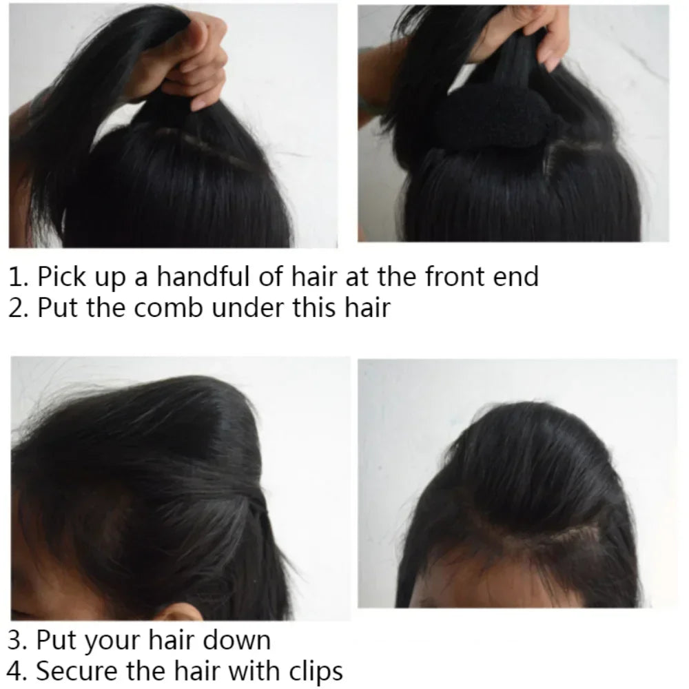 New Women Bun Maker Braid Hair Padding DIY Hair Bump Up Sponge Princess Head Foam Pad Insert Wedding for Hair Styling Tool
