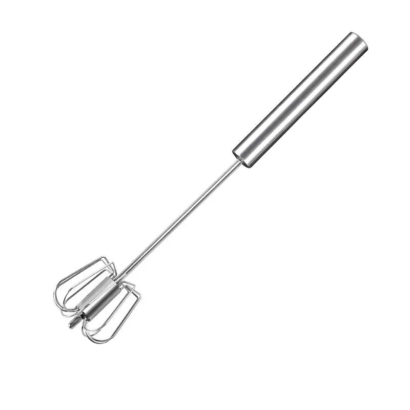 Stainless Steel Semi-Automatic Egg Beater | Hand Push Cream Blender for Kitchen Bakin lifestyle view