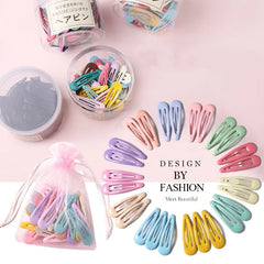 40PCS to 10PCS Hair Clips Girls Cute Candy color Hair Accessories Candy Color Style Hair Clips Toddl