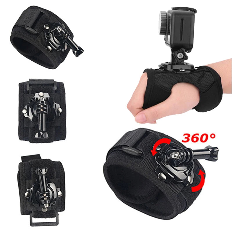 360 Rotating Hand Strap Mount for GoPro DJI Insta360
