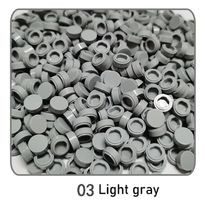 1000Pcs Tile 1x1 Round Building Blocks | 52 Color DIY Educational Creative Toy Set lifestyle view