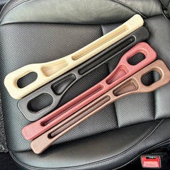 2pcs Car Seat Gap Filler, Dual Slot Design, Car Interior Accessories, Phone & Key Stor close-up view