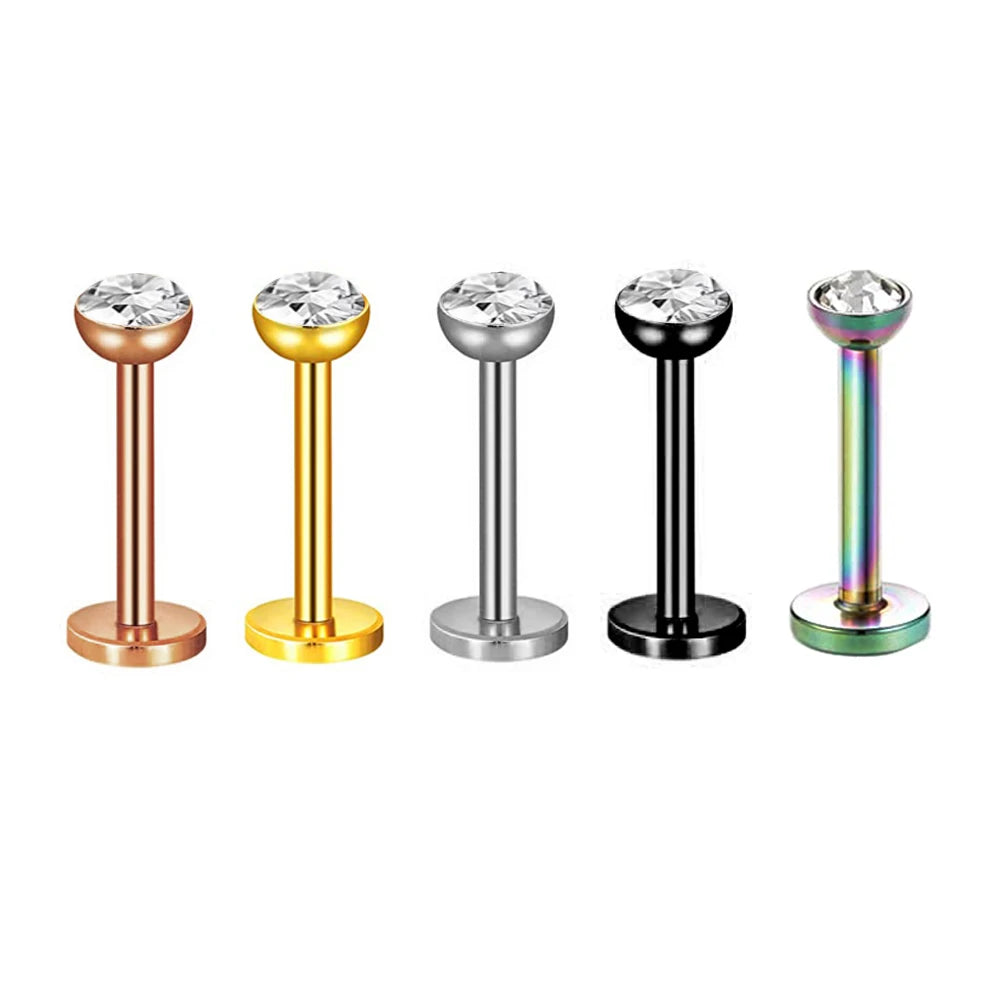 5pcs Tragus Stud Earring Set | Heart CZ Cartilage Piercing Jewelry lifestyle view