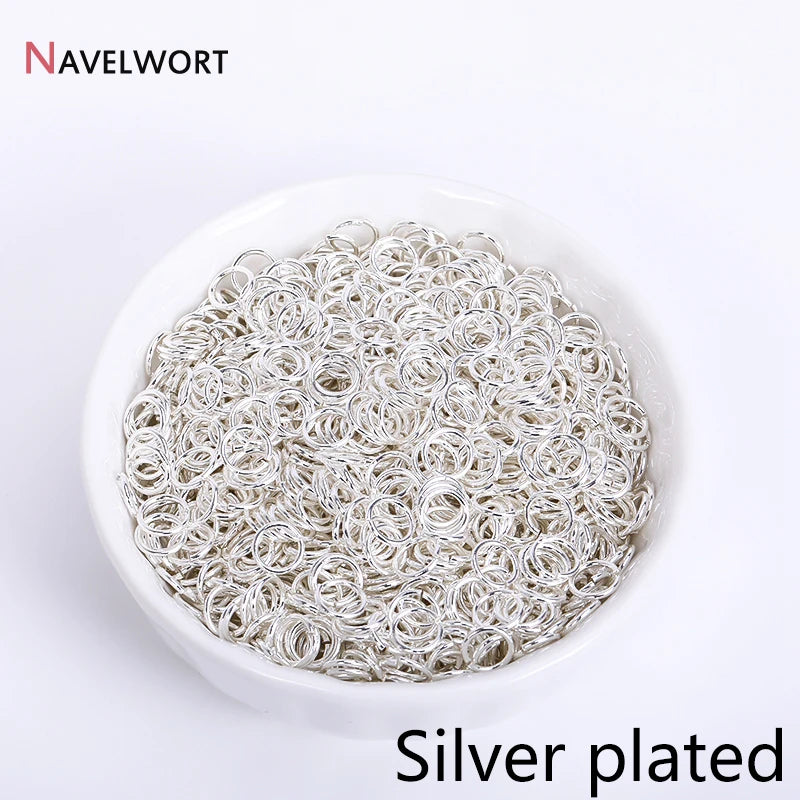 18K Gold Plated Split Rings for Jewelry Making | DIY Connector Rings lifestyle view