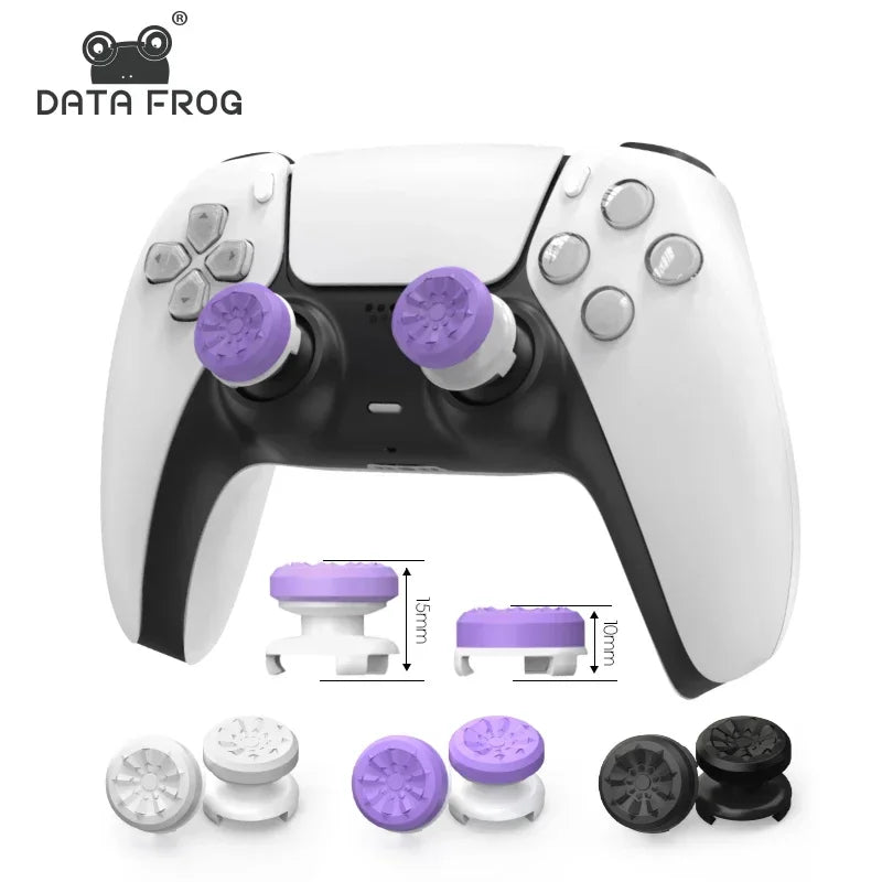 DATA FROG High-Rise Thumb Stick Grips | FPS Performance Extenders for PS4 PS5 and 8BitDo Ultimate Co