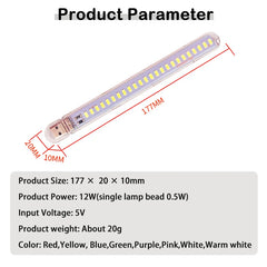 USB LED Night Light | 7 Color Atmosphere Lamp for Streaming and Decor alternate view