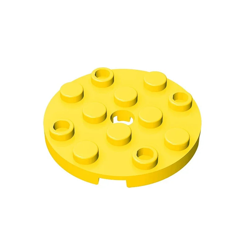 Gobricks GDS-841 Round Plate 4x4 with Hole | Compatible Building Block for DIY Creati alternate view